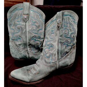 Liberty Black Vintage Turquoise Boots Women’s 9.5 Blue LB711219 Mexico
